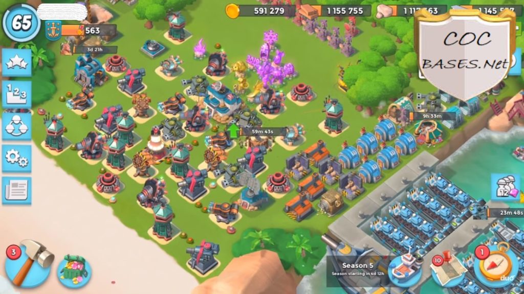 Boom Beach HQ 23 layouts