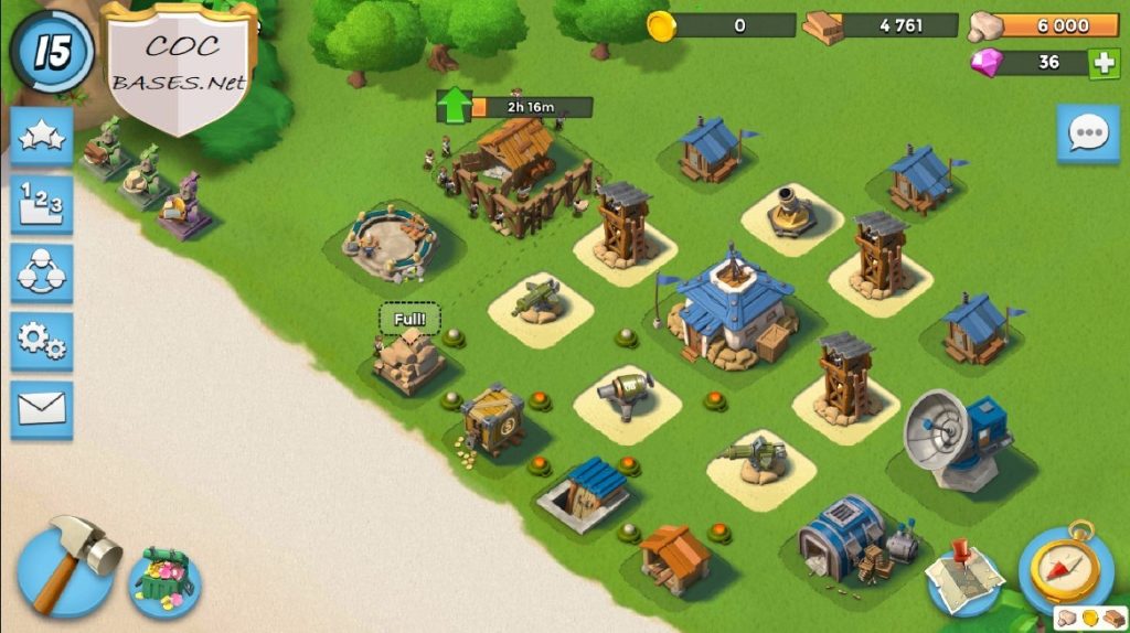 Boom Beach HQ 6 Layouts
