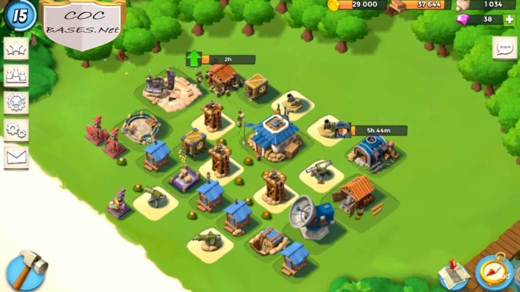Boom Beach HQ 7 Layouts