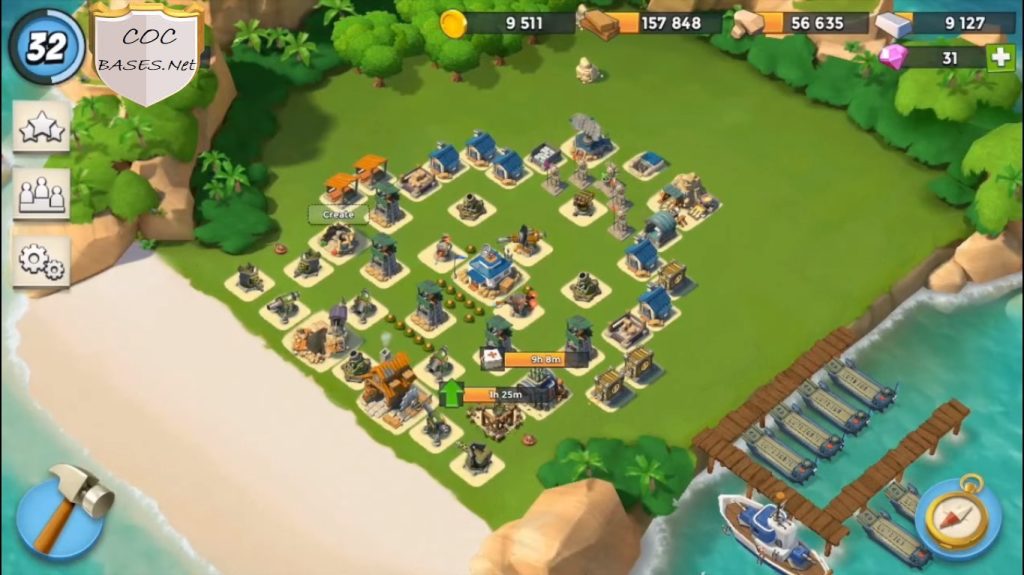 best boom beach base hq13