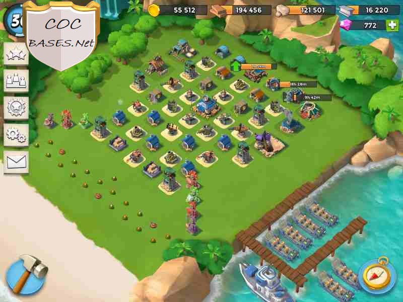 best boom beach base hq15