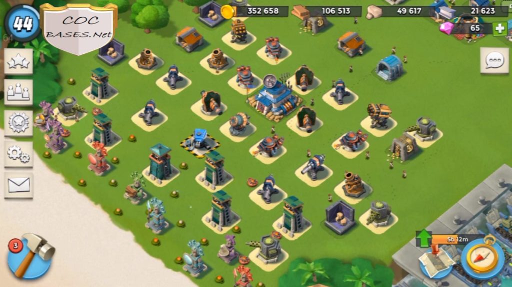 best boom beach base hq16