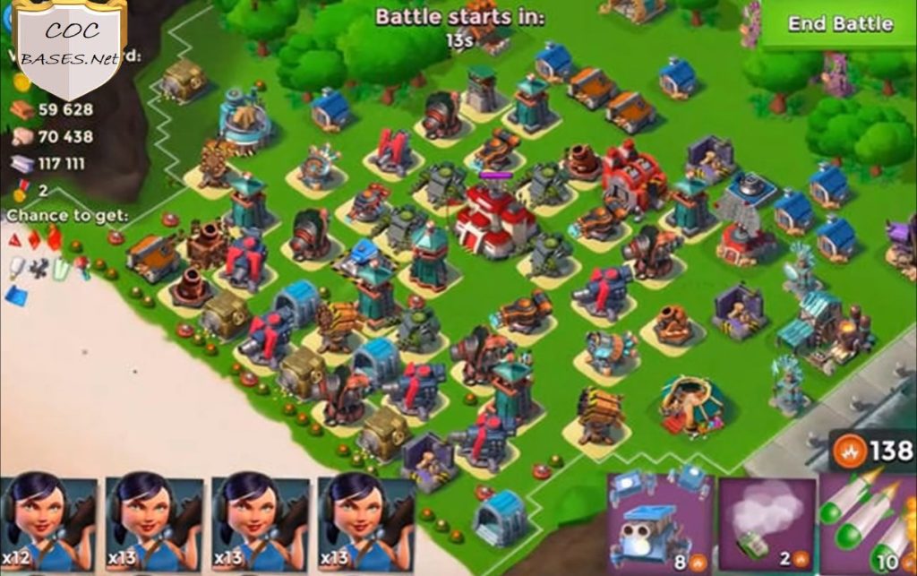 best boom beach base hq21