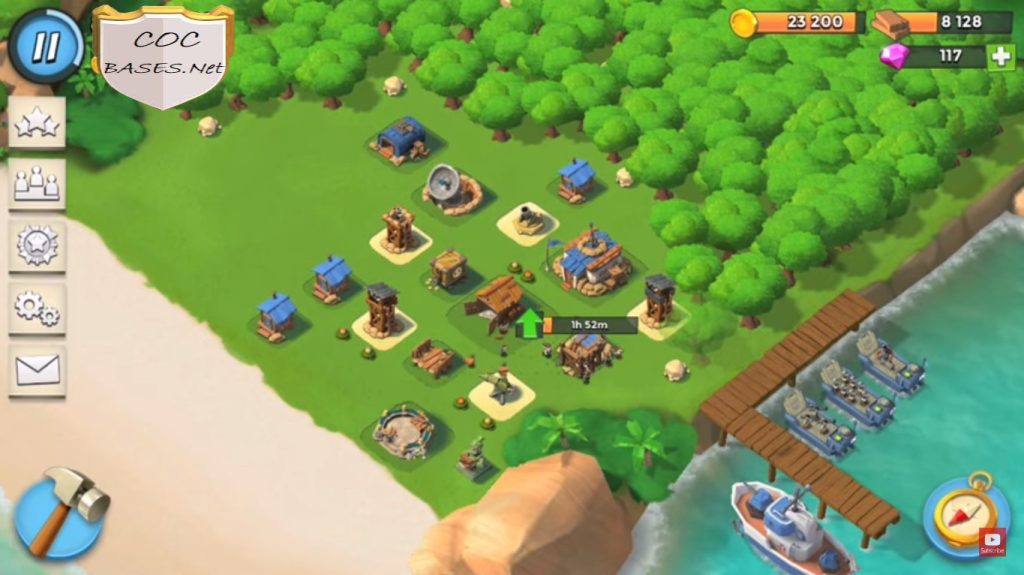best boom beach base hq5
