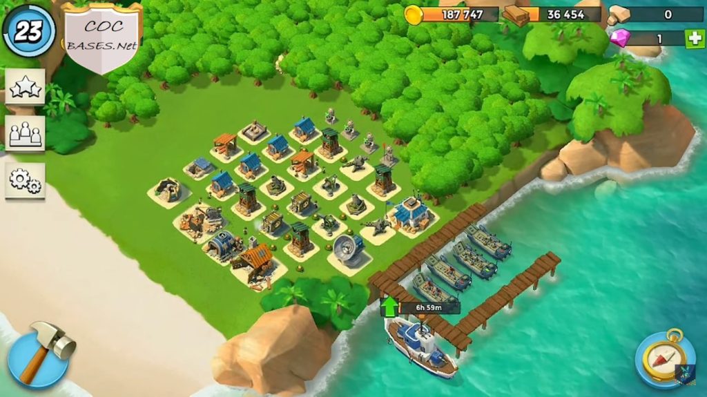 best boom beach base hq8