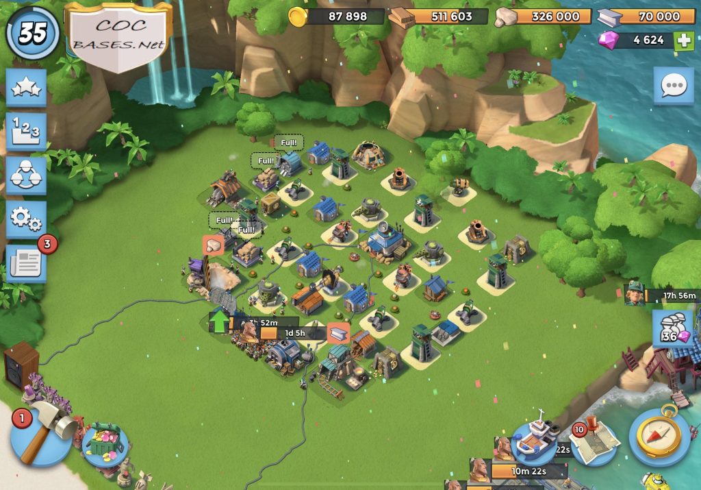 best boom beach layout hq13