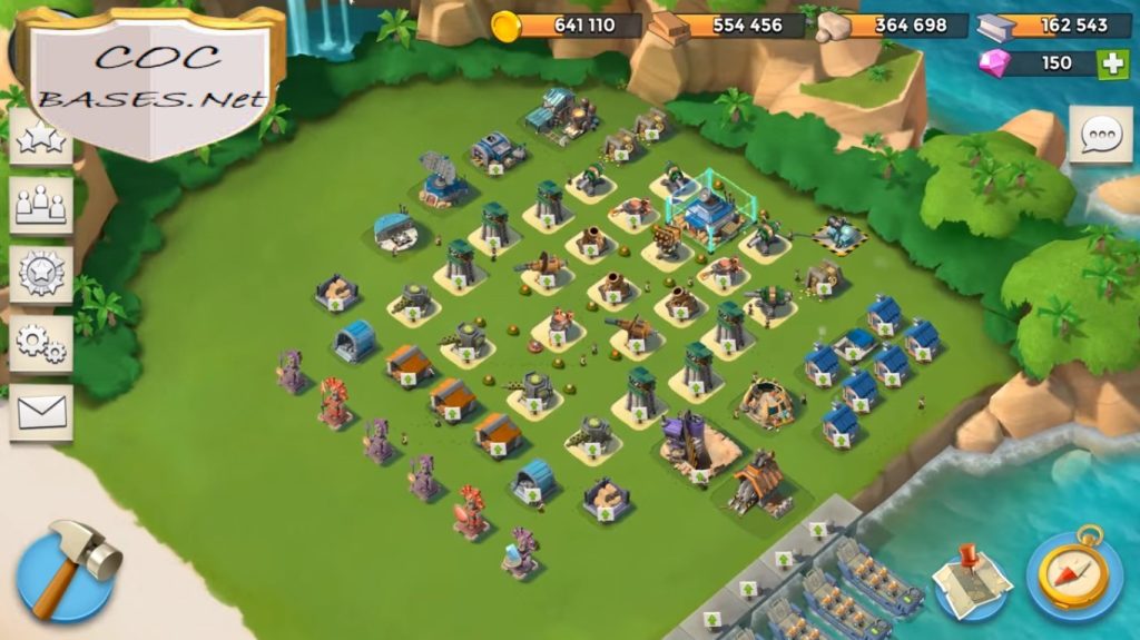 best boom beach layout hq15