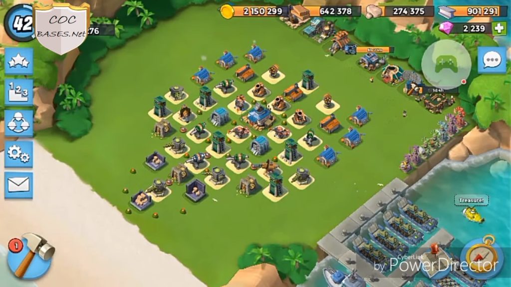best boom beach layout hq16