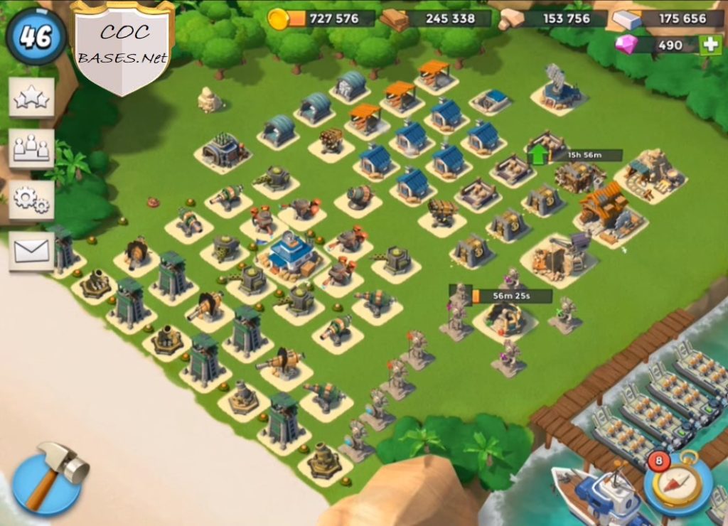 best boom beach layout hq18