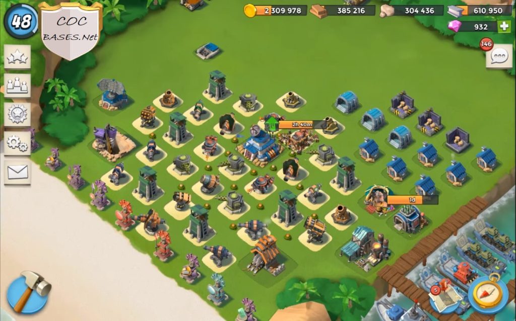 best boom beach layout hq19
