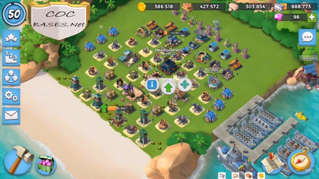 best boom beach layout hq20