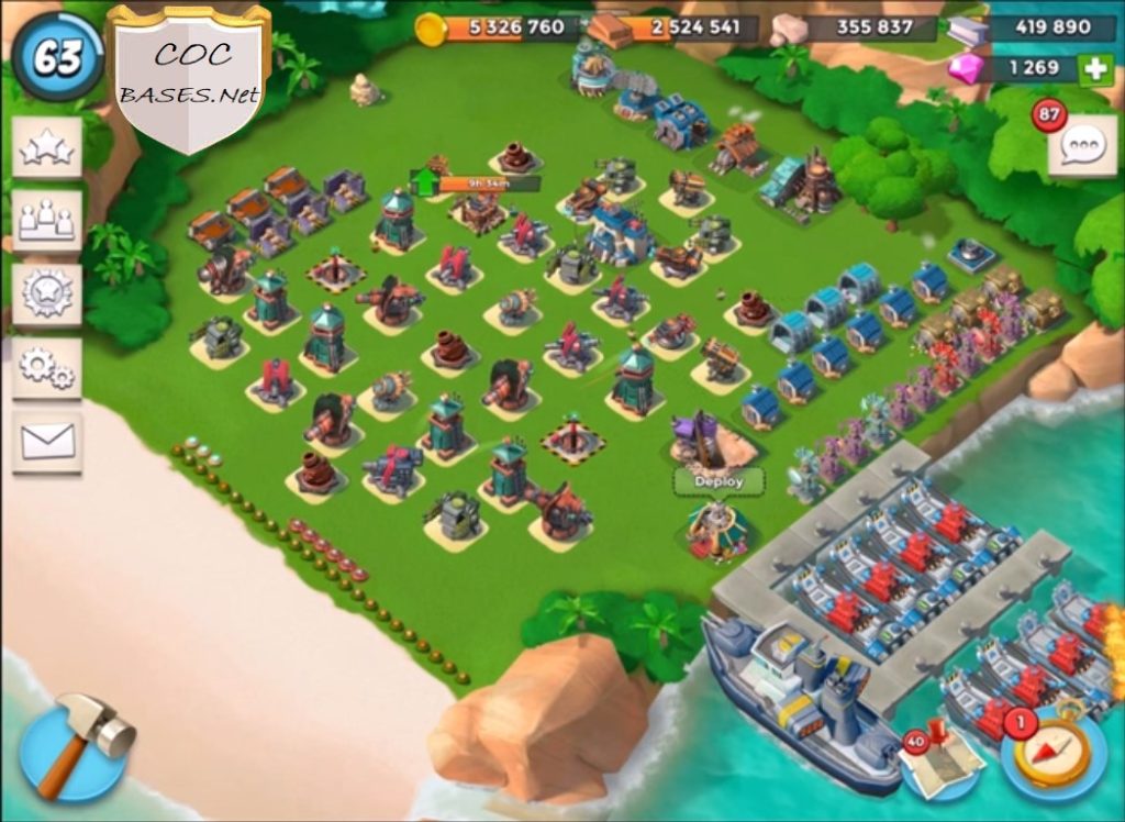 best boom beach layout hq21