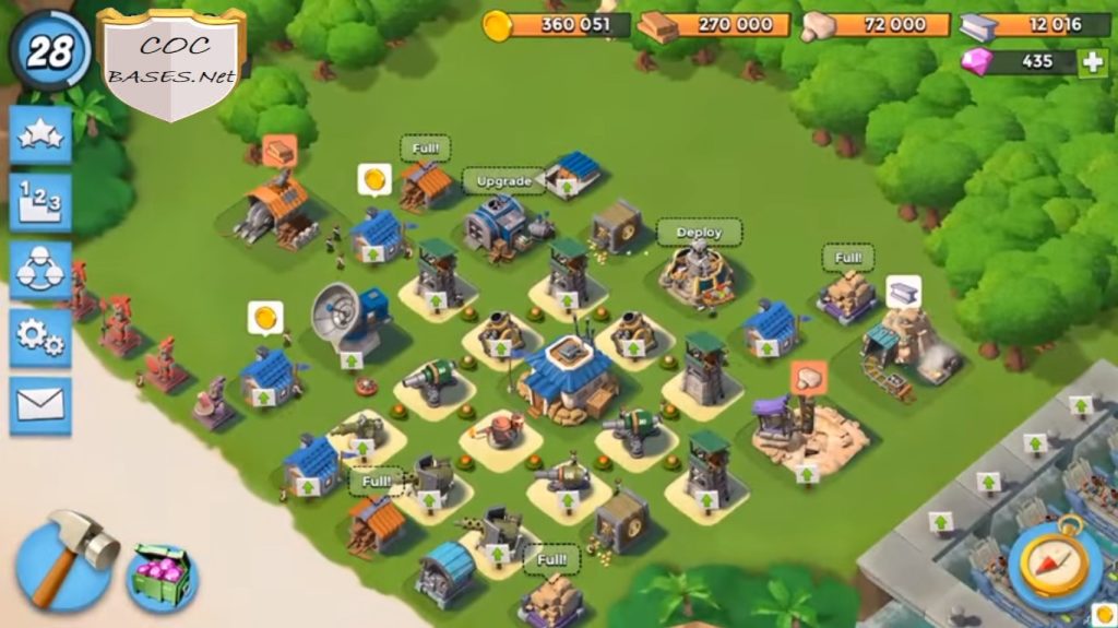 best boom beach layout hq9