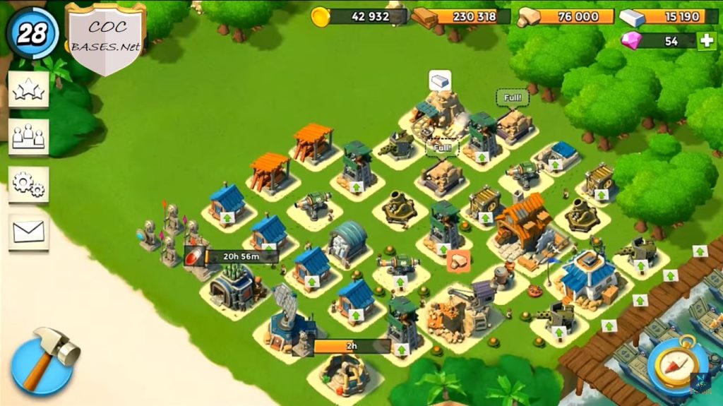 boom beach headquarters 10 layout
