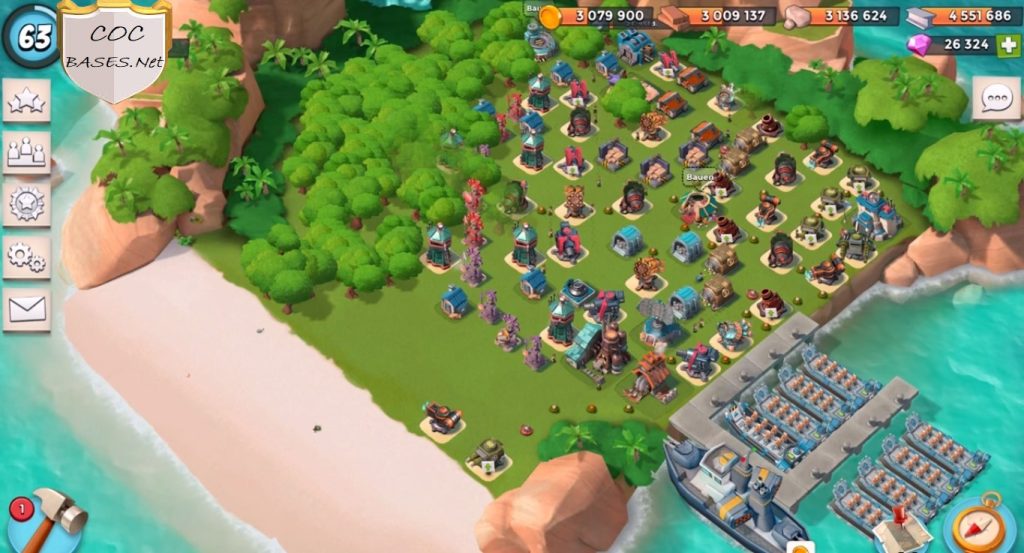 boom beach headquarters 22 layouts