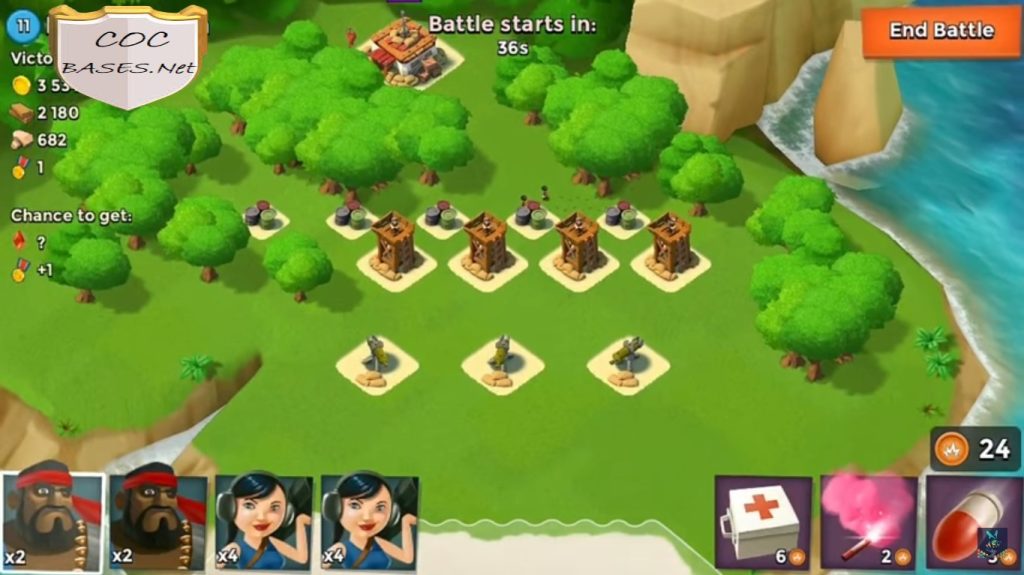 boom beach headquarters 6 layout