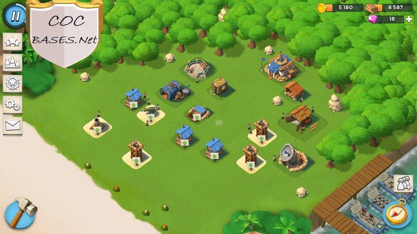 boom beach hq10 base design
