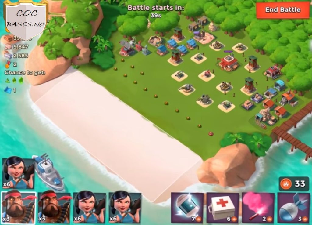 boom beach hq10 base layout