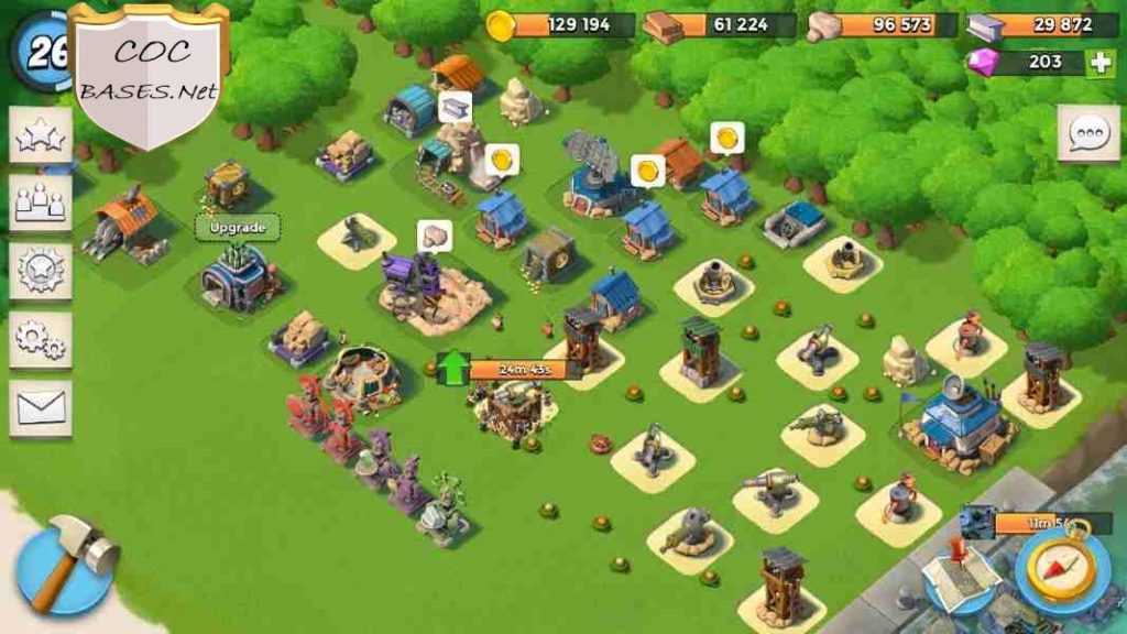 boom beach hq11 base design