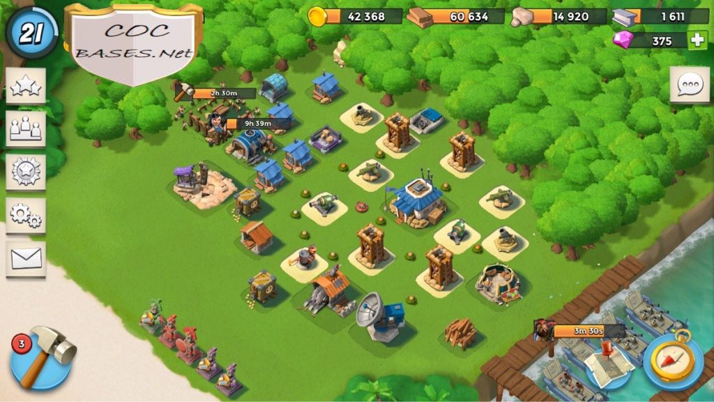 boom beach hq11 layout