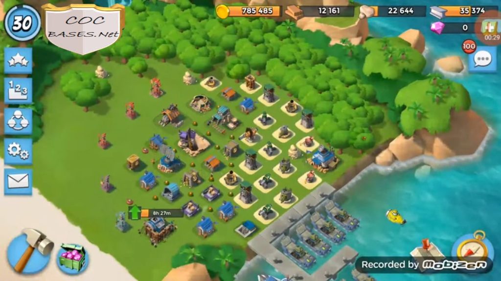boom beach hq12 base design