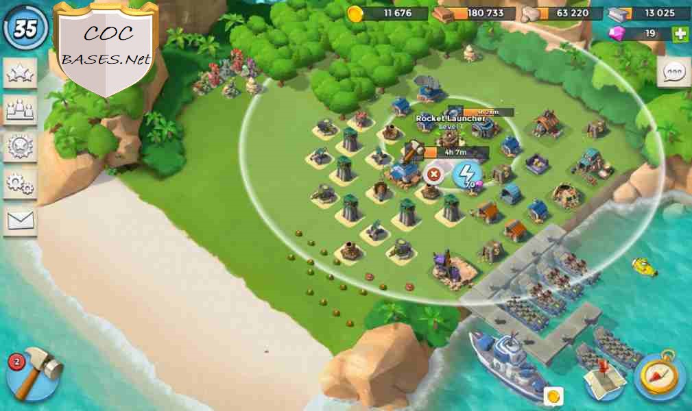 boom beach hq13 layout