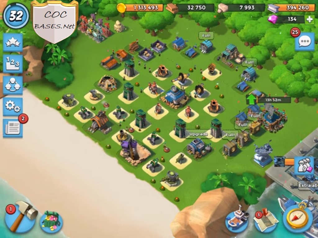 boom beach hq14 base layout