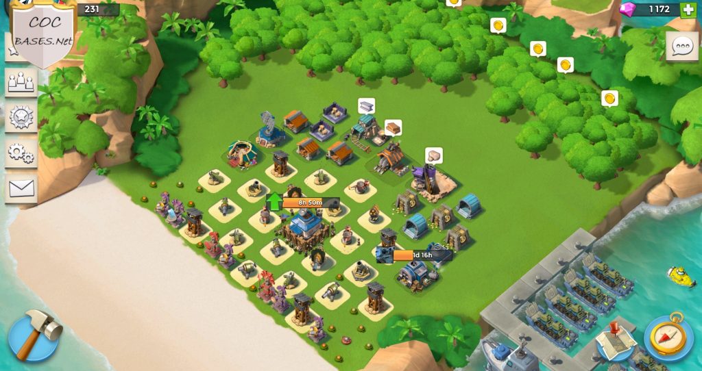 boom beach hq15 base layout