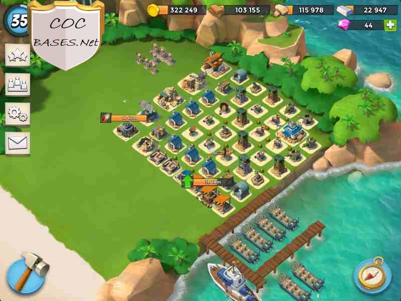 boom beach hq15 layout