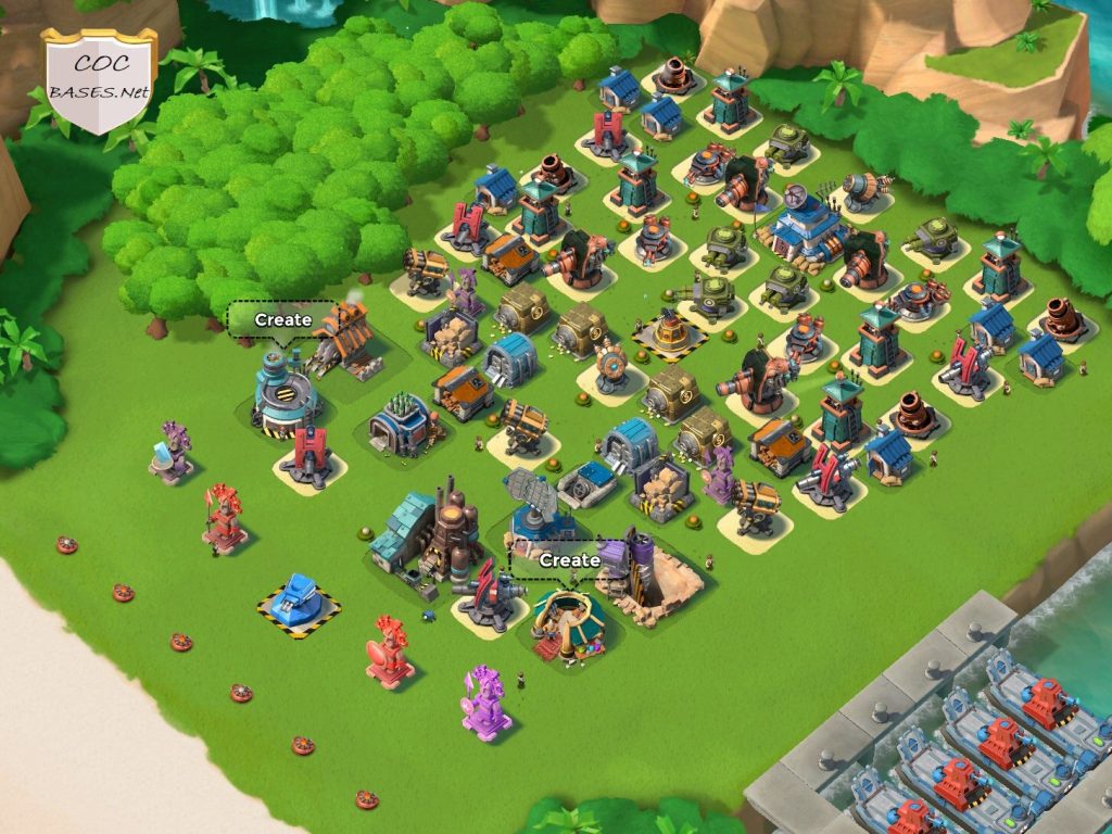 boom beach hq16 base design