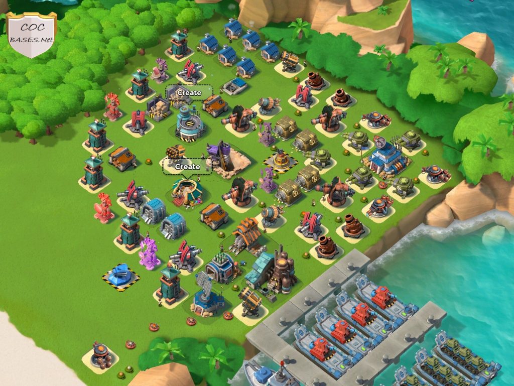 boom beach hq16 base layout
