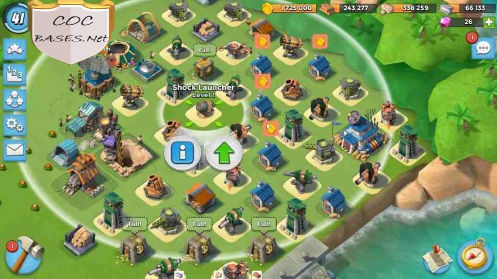 boom beach hq17 base design