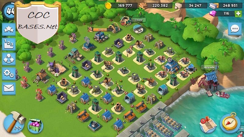 boom beach hq18 layout