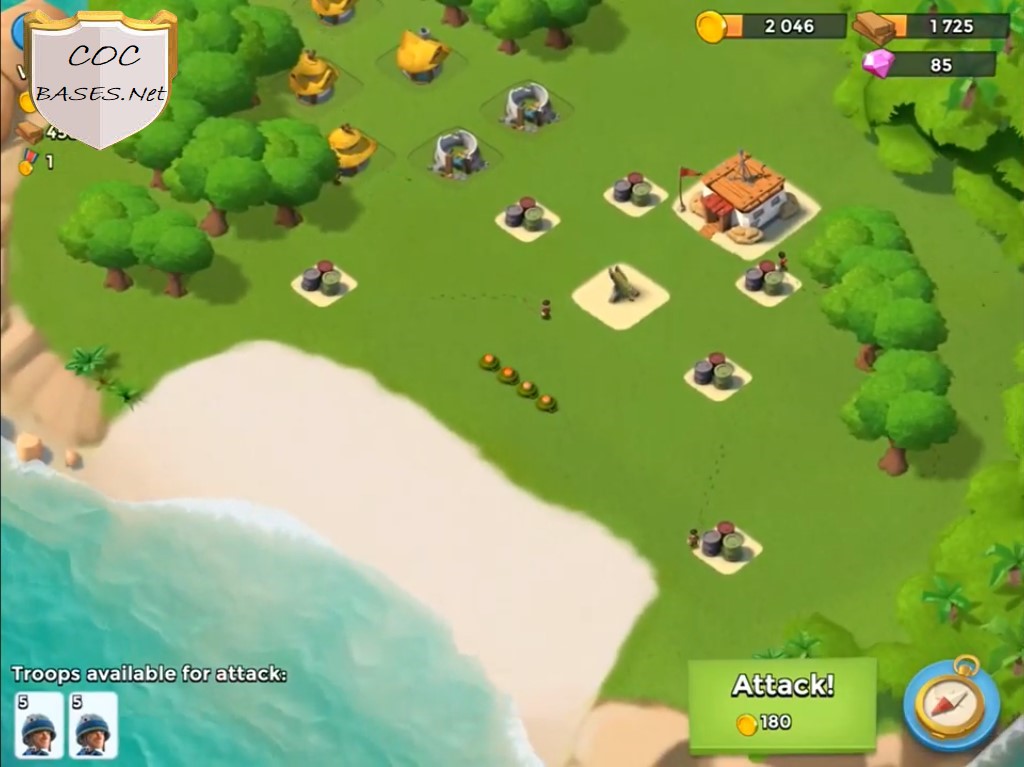 boom beach hq2 base layout