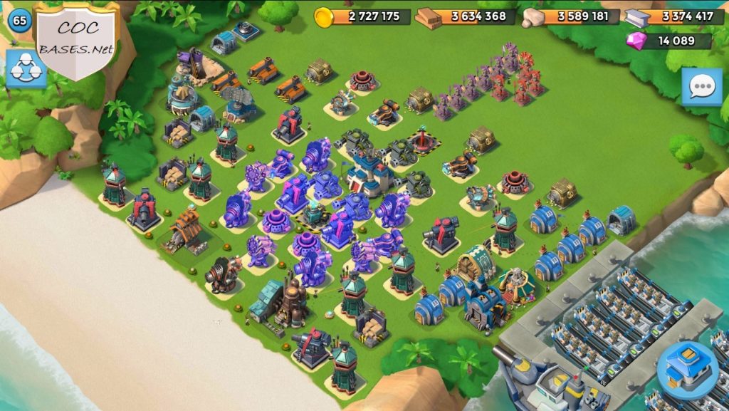 boom beach hq22 base layout
