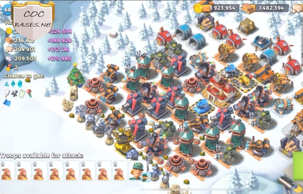 boom beach hq23 layout