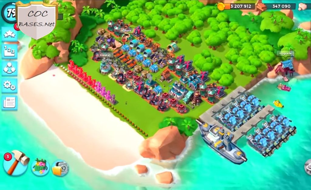 boom beach hq24 base design