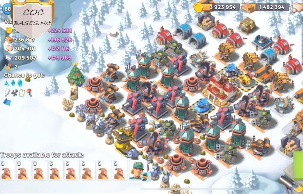 boom beach hq24 layout