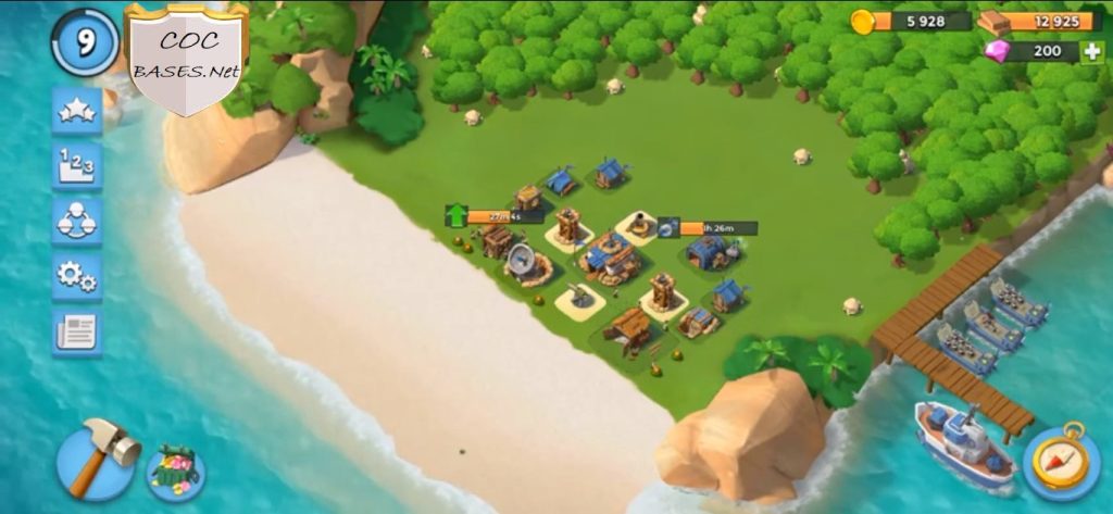 boom beach hq4 layout