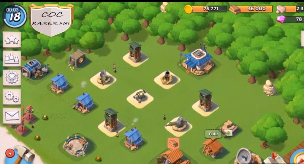 boom beach hq6 base design