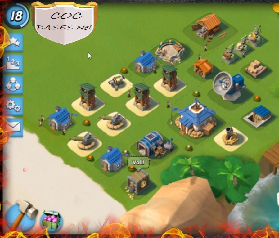 boom beach hq6 base layout