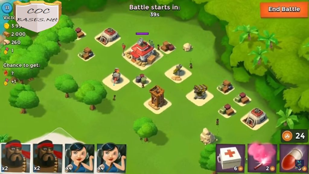 boom beach hq6 layout