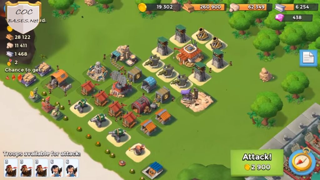 boom beach hq9 base layout