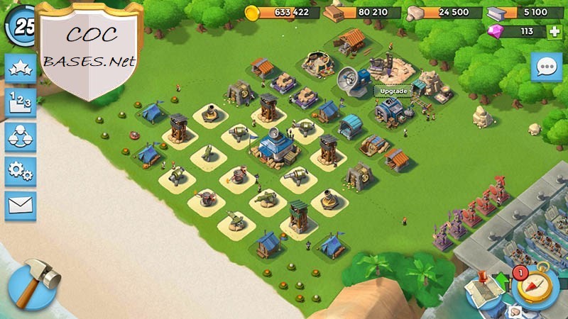 boom beach level 11 hq layout