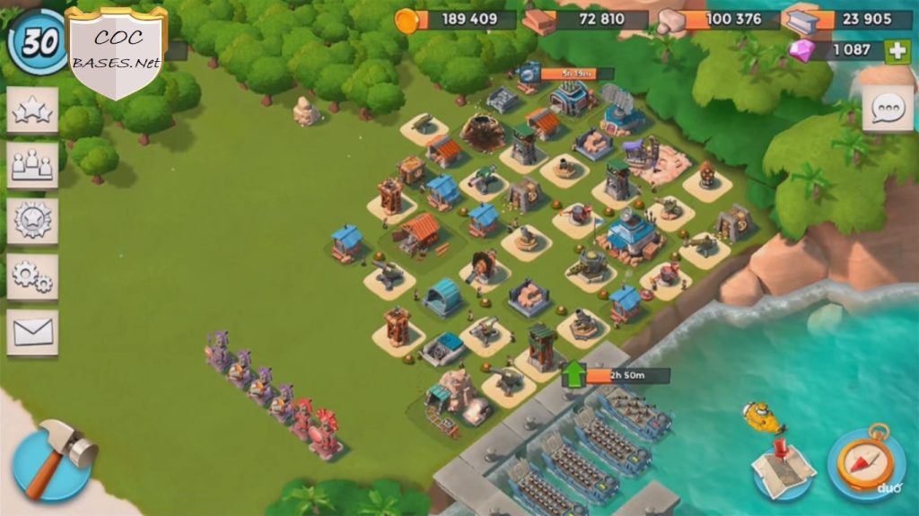 boom beach level 13 hq layout