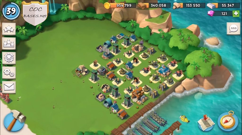 boom beach level 14 hq layout