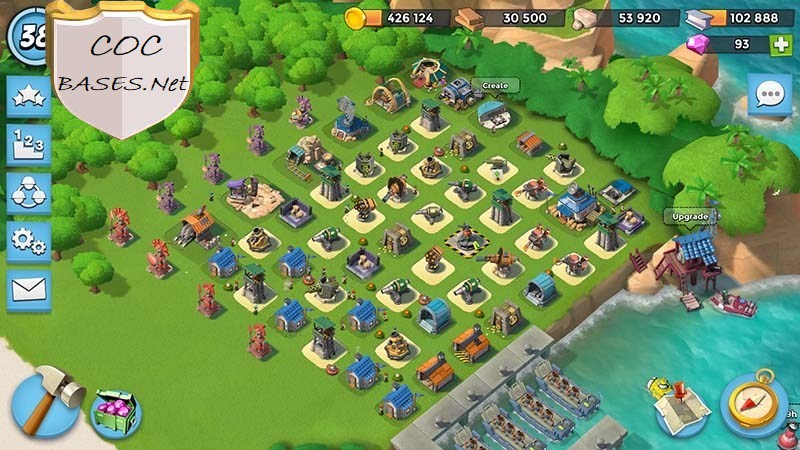 boom beach level 16 hq layout