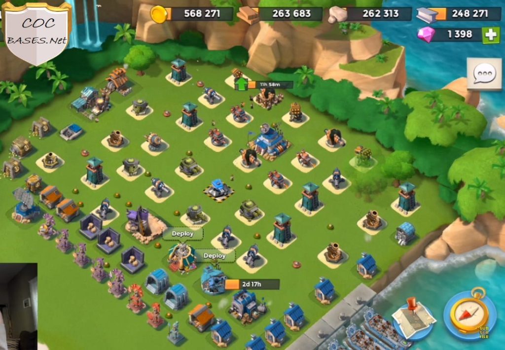 boom beach level 19 hq layout