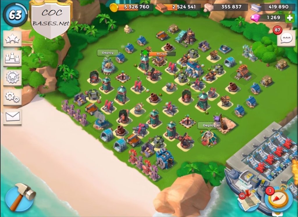 boom beach level 21 hq layout