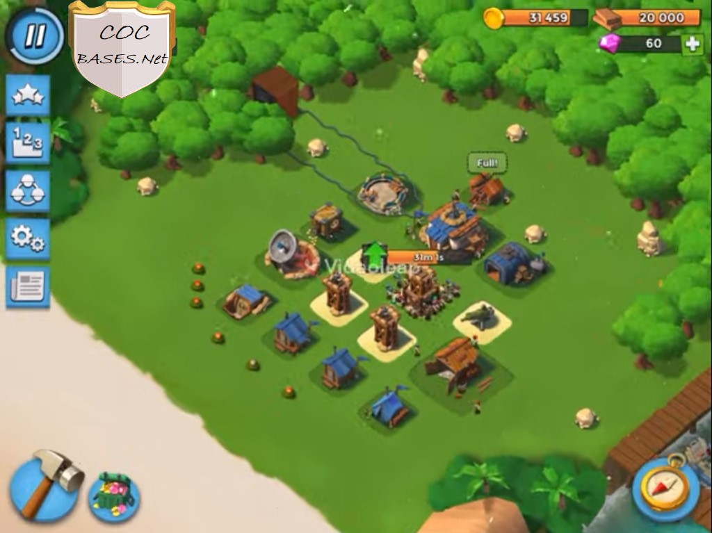boom beach level 4 hq layout